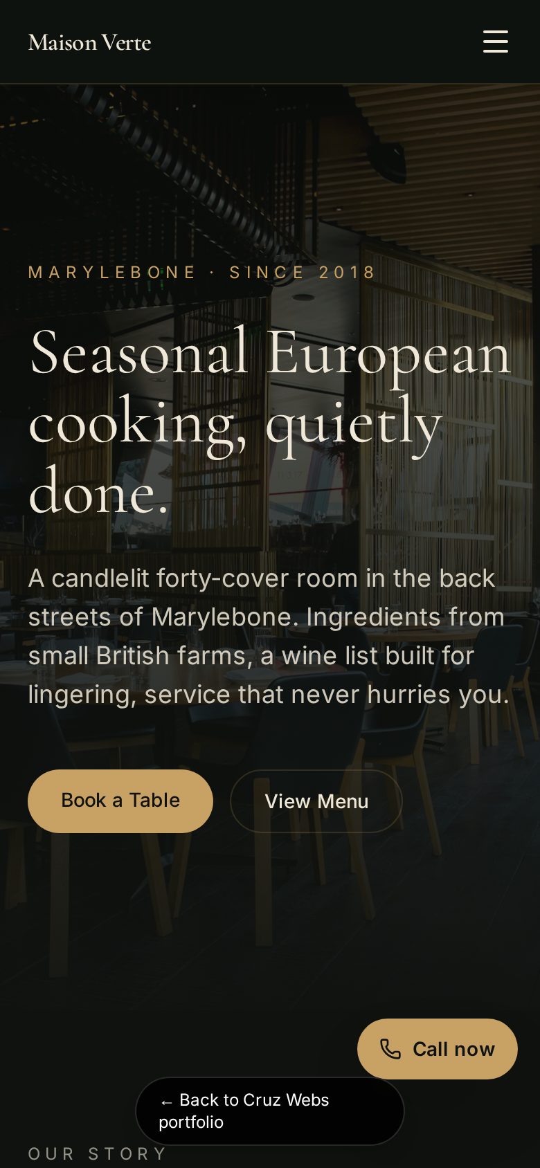 Maison Verte — mobile preview